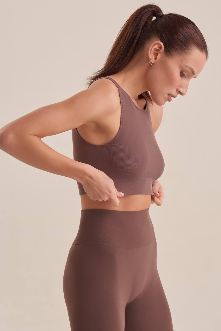 Women's leggings Smooth - Coffee