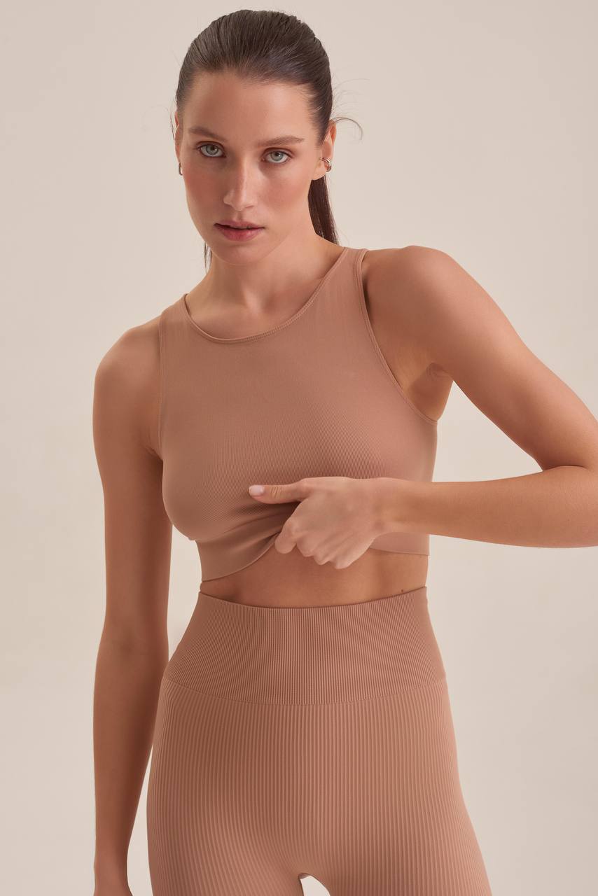 Women's Ribbed Leggings — Macchiato